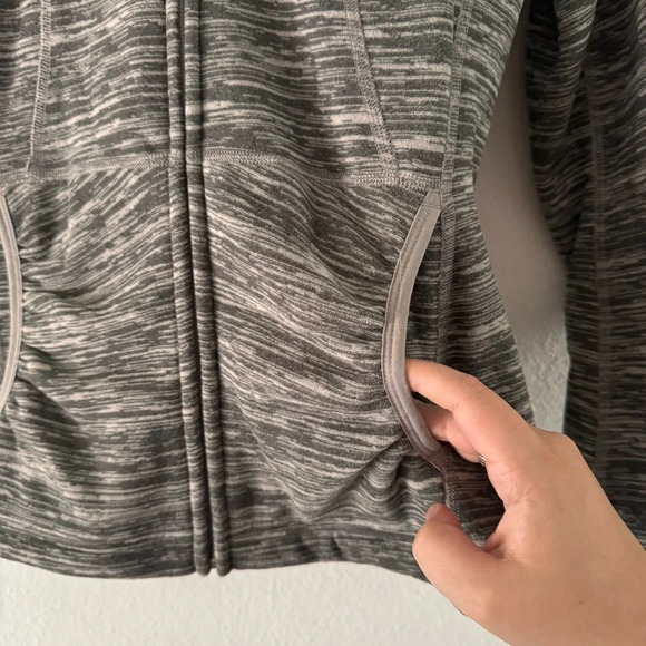 THE NORTH FACE Heather Polartec Fleece Full Zip Long Sleeve Jacket Size XS Fall - Picture 3 of 11